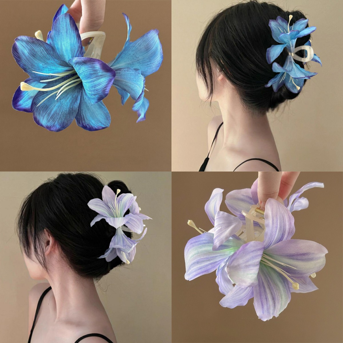 Travel Accessories Aesthetic - Pinzas para el pelo de lirio
