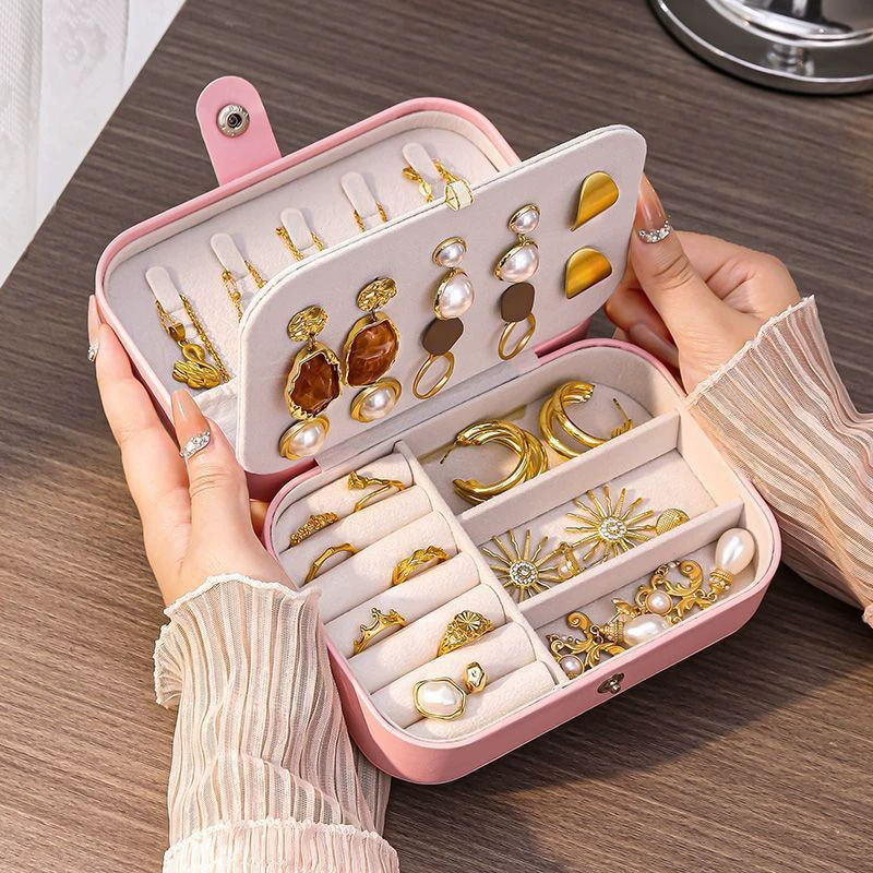 Travel Accessories Jewelry - Estuche portátil mini antióxido para guardar