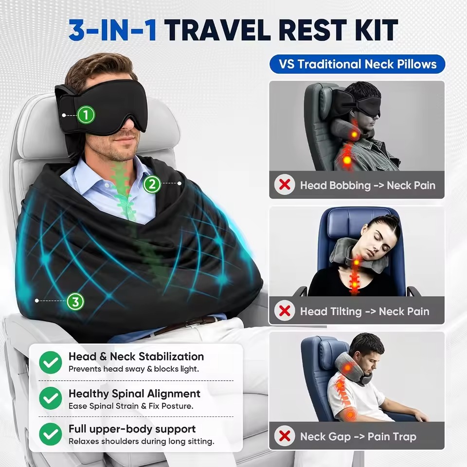 Travel Accessories Long Flight - Soporte de asiento para dormir en