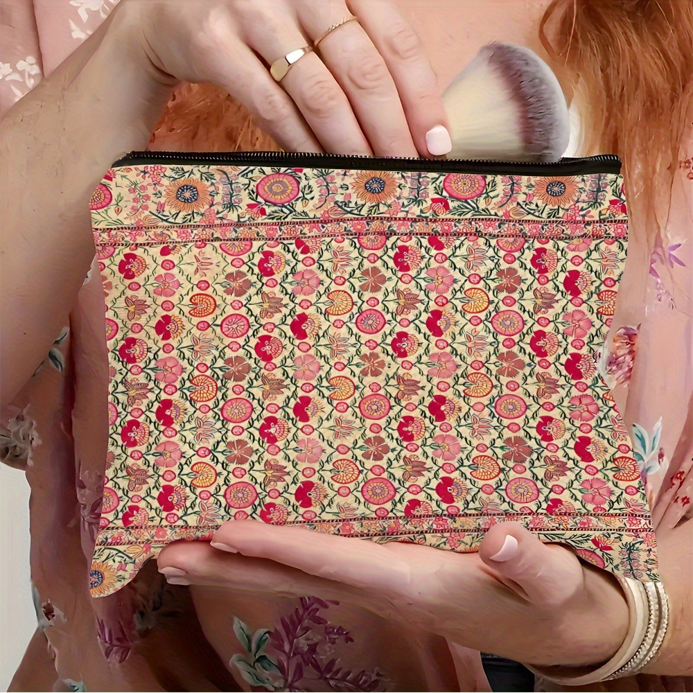Travel Accessories India - Bolsa de maquillaje bohemia vintage, bolsa