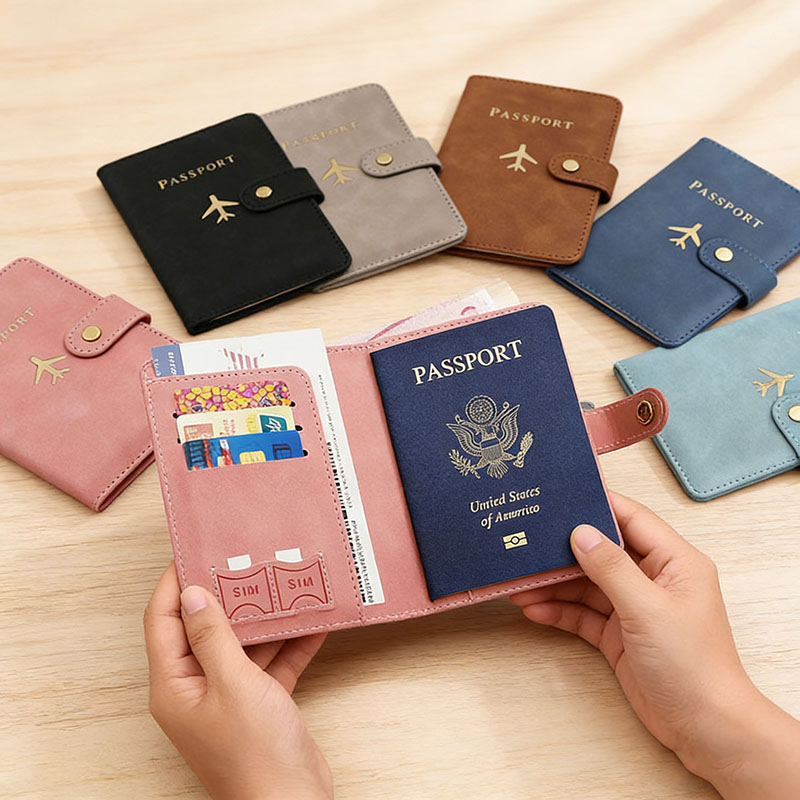 Funda de cuero para pasaporte, - Travel Accessories Wallet reseña y precio