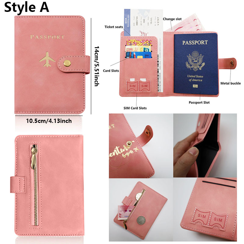 Funda de cuero para pasaporte, - Travel Accessories Wallet reseña y precio