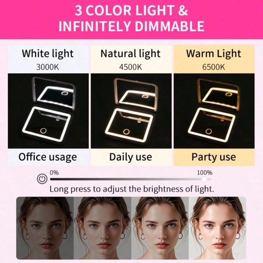 Espejo de maquillaje con panta - Travel Accessories As Gifts reseña y precio